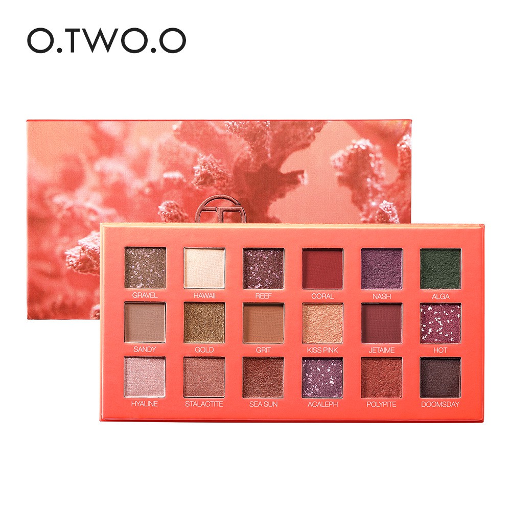 Bảng phấn mắt 18 màu O.TWO.O lâu trôi | BigBuy360 - bigbuy360.vn