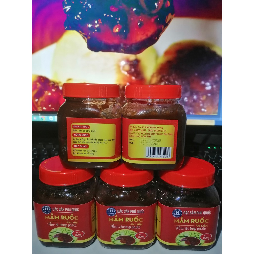 Mắm ruốc ăn liền H PEPPER hộp 200g - ĐẶC SẢN PHÚ QUỐC | BigBuy360 - bigbuy360.vn
