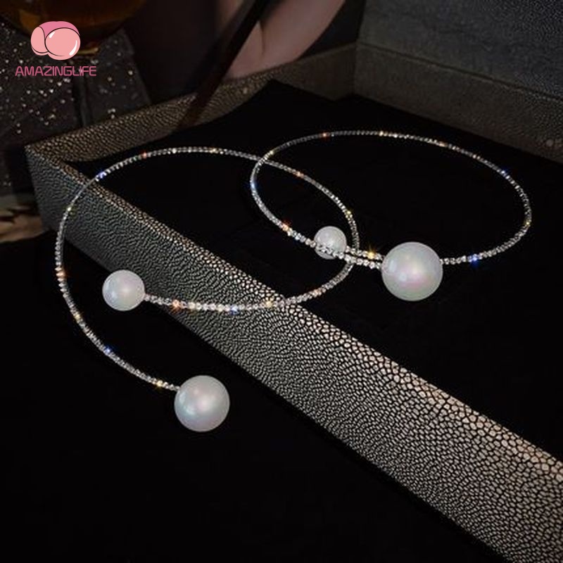 Vòng cổ Ngọc Trai / Kim Cương Giả / Ngọc Trai Đơn Giản Cho Nữ