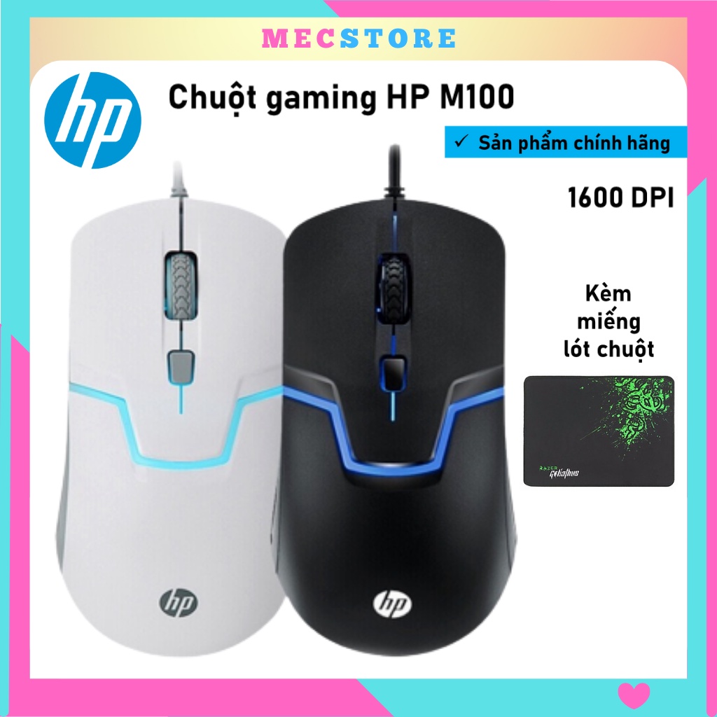 Chuột máy tính laptop có dây gaming giá rẻ HP M100 - Bảo hành 12 tháng
