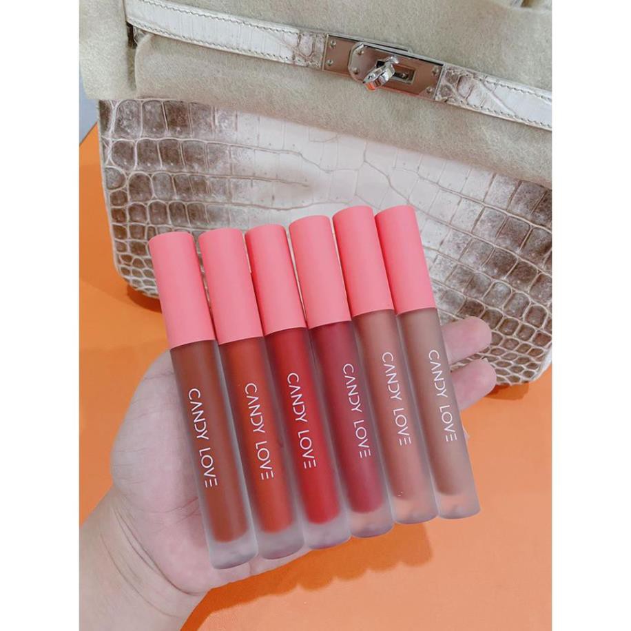 SON KEM NHUNG LÌ CANDY LOVE NGỌC TRINH - Chất lì, khó trôi, không chì giúp môi mềm mịn tự nhiên | BigBuy360 - bigbuy360.vn