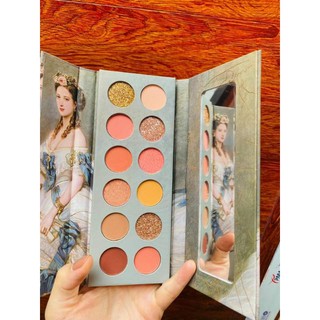 Phấn mắt 12 ô Nữ Hoàng Tone cam tây