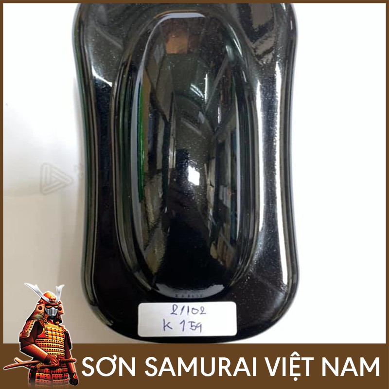 Chai sơn samurai màu đen kim loại K159 - Sơn Samurai