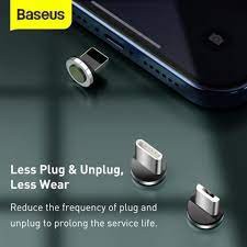 Cáp từ tính nam châm Baseus kèm USB to (Lightning / Type C / MicroUSB [3A, 1M]) - Super bền - Bảo Hành 3 tháng (CÓ HỘP)