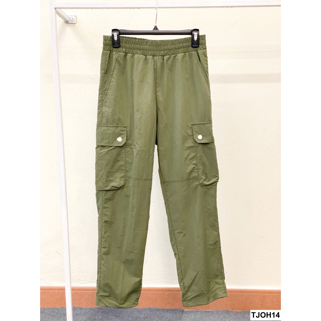 Quần dài, quần ống suông TJO Basic Woven Cargo Pant - Chất liệu poly, ống bo chun