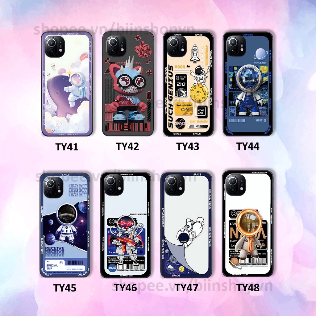 Ốp Xiaomi Mi 11 / Mi 11T / Mi 11 Lite phi hành gia vũ trụ space.x siêu đẹp, thời trang