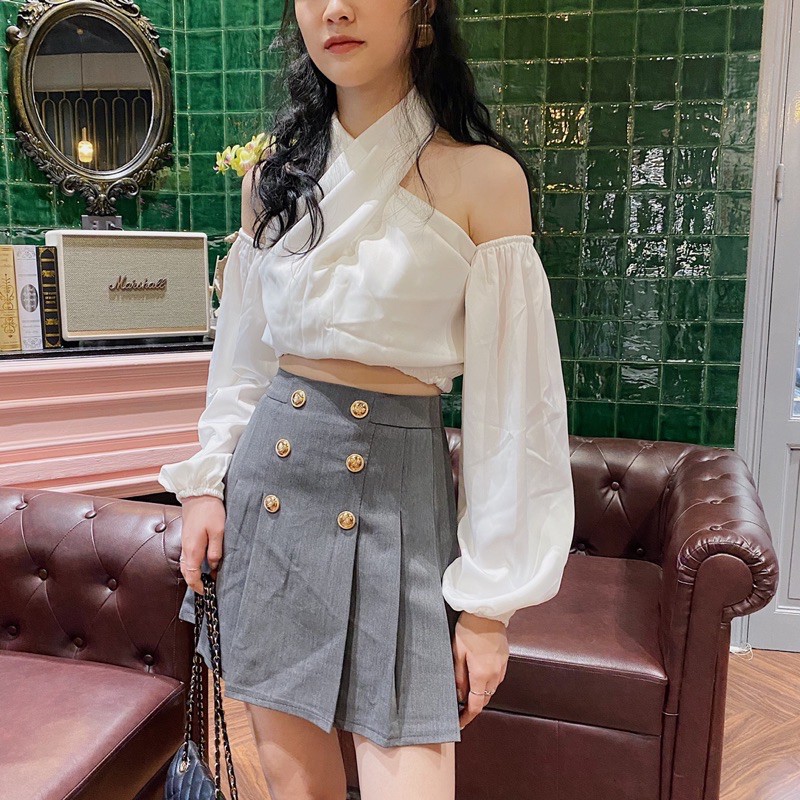 [Mã FAXANH55 giảm 10K đơn 50K] Chân váy xếp ly hàng cúc 278 ( ẢNH THẬT + CLIP BY DOKEYYY) | BigBuy360 - bigbuy360.vn