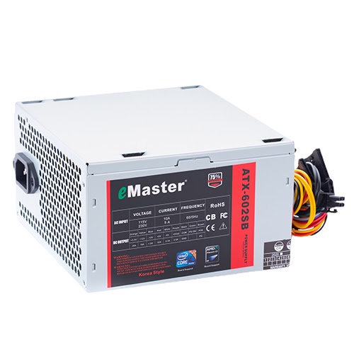 NGUỒN EMASTER 600w ATX 602. VI TÍNH QUỐC DUY