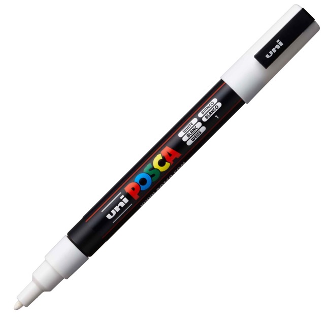 [DA ĐEN] Bút Vẽ Cao Cấp Uniball Posca PC-3M (0.9-1.3mm)