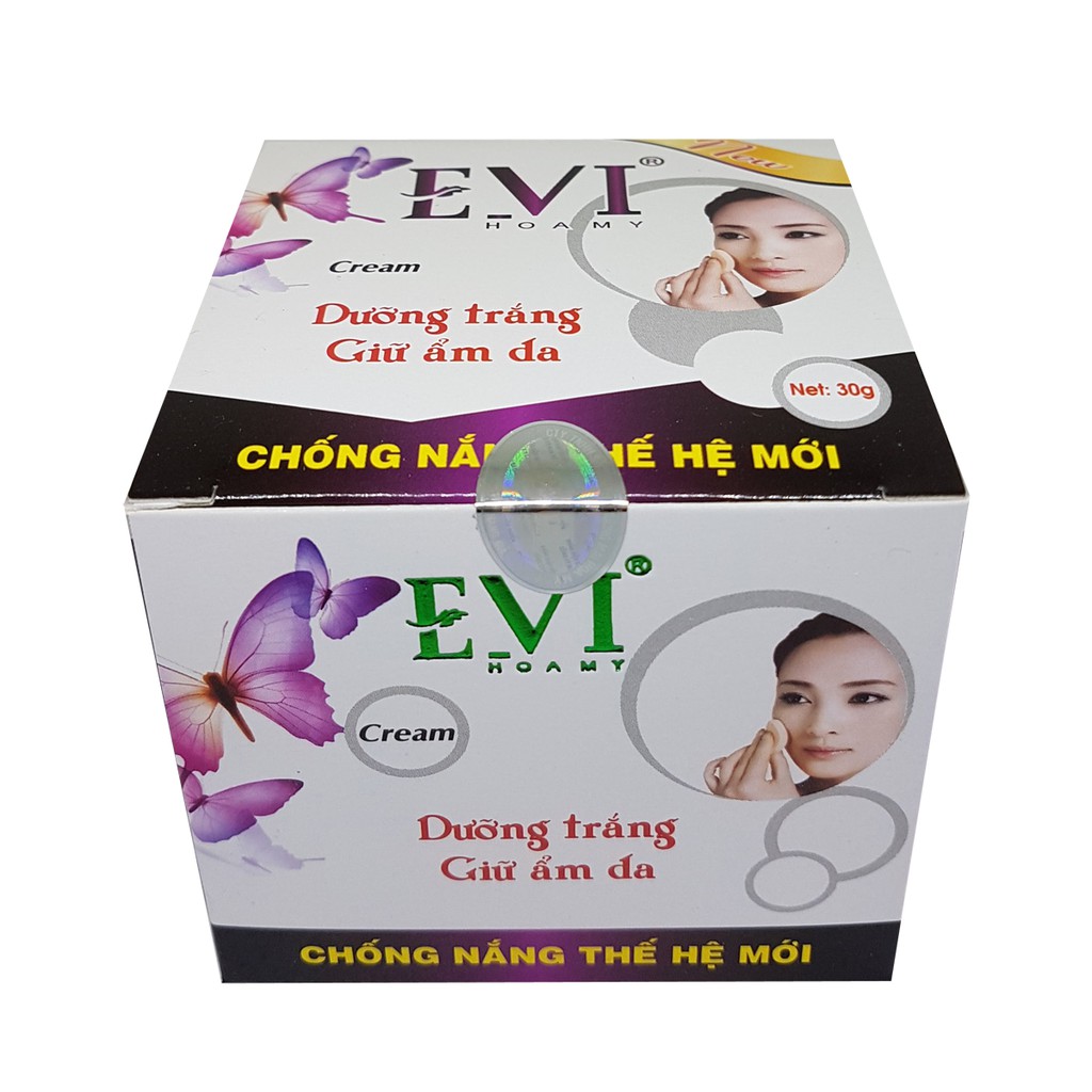 Kem EVI Dưỡng Trắng và Giữ Ẩm Da 30g