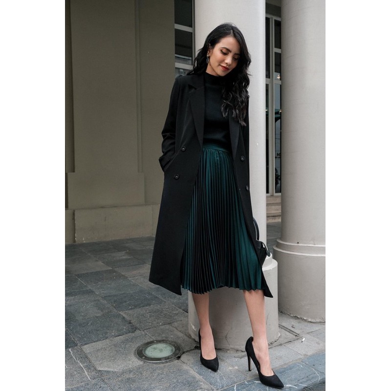 Áo khoác vest măng tô dáng dài