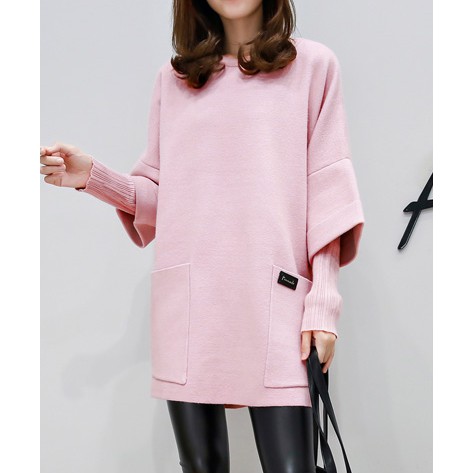 Áo Sweater dáng dài cổ tròn giả nhiều lớp kiểu Hàn Quốc thời trang mùa thu năng động20170828 | BigBuy360 - bigbuy360.vn