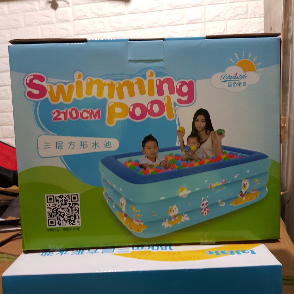 Bể bơi phao cho bé FREESHIPBể Bơi Hồ Bơi 3 Tầng Cho Bé Kích Thước TỪ 120cm ĐẾN 210cm (Tuyển Sỉ)