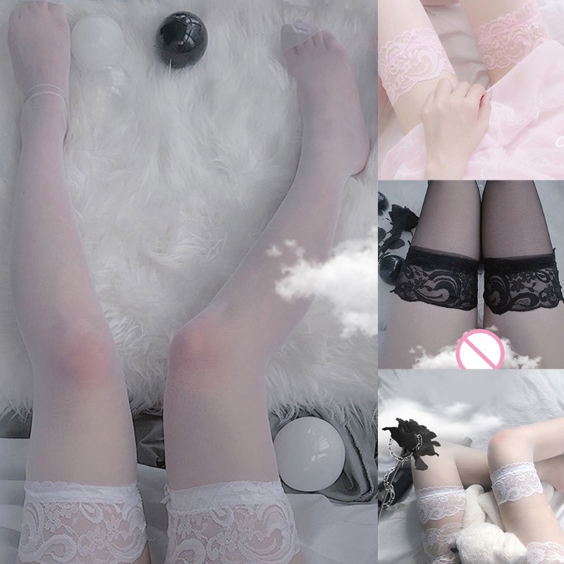 Đôi Tất Chân XIXI Ren Cao Qua Gối Quyến Rũ Cho Nữ