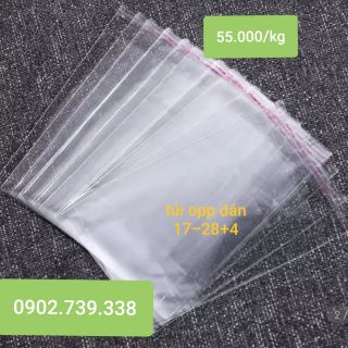 Túi dán keo size 17-28+4