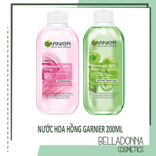 [Auth] Nước Hoa Hồng Garnier Vegan 200ml [Sản xuất tại Nga]