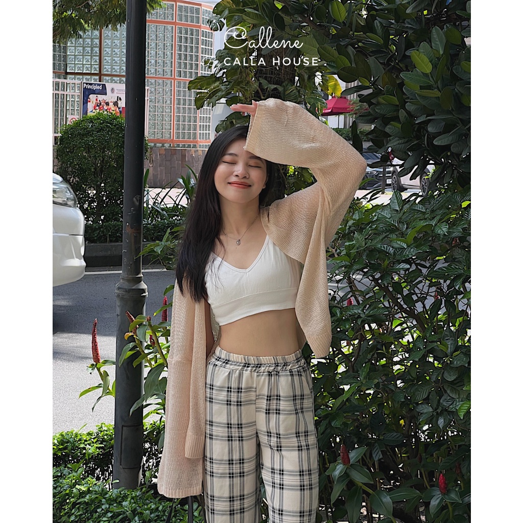 Áo khoác Cardigan mỏng nhẹ khoác ngoài xinh xắn Callene (L1133)