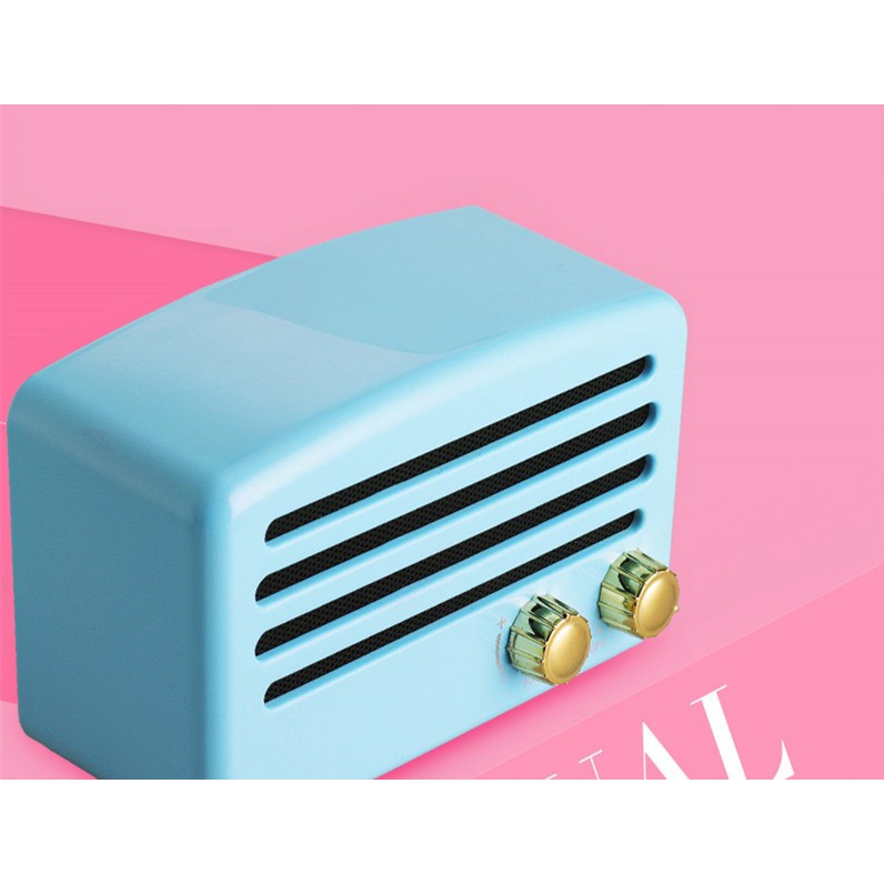 Loa Bluetooth H01 Không Dây Cầm Tay Bass Mạnh Mẽ Chống Nước Phong Cách Cổ Điển
