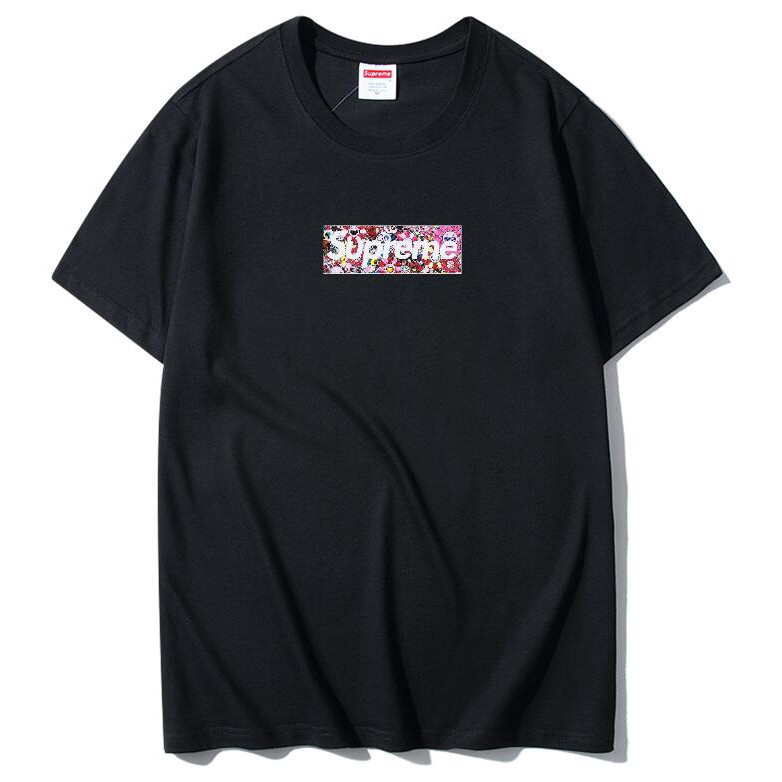 ♚Áo Thun cotton Ngắn Tay In Chữ Supreme Thời Trang Cho Nam Nữ