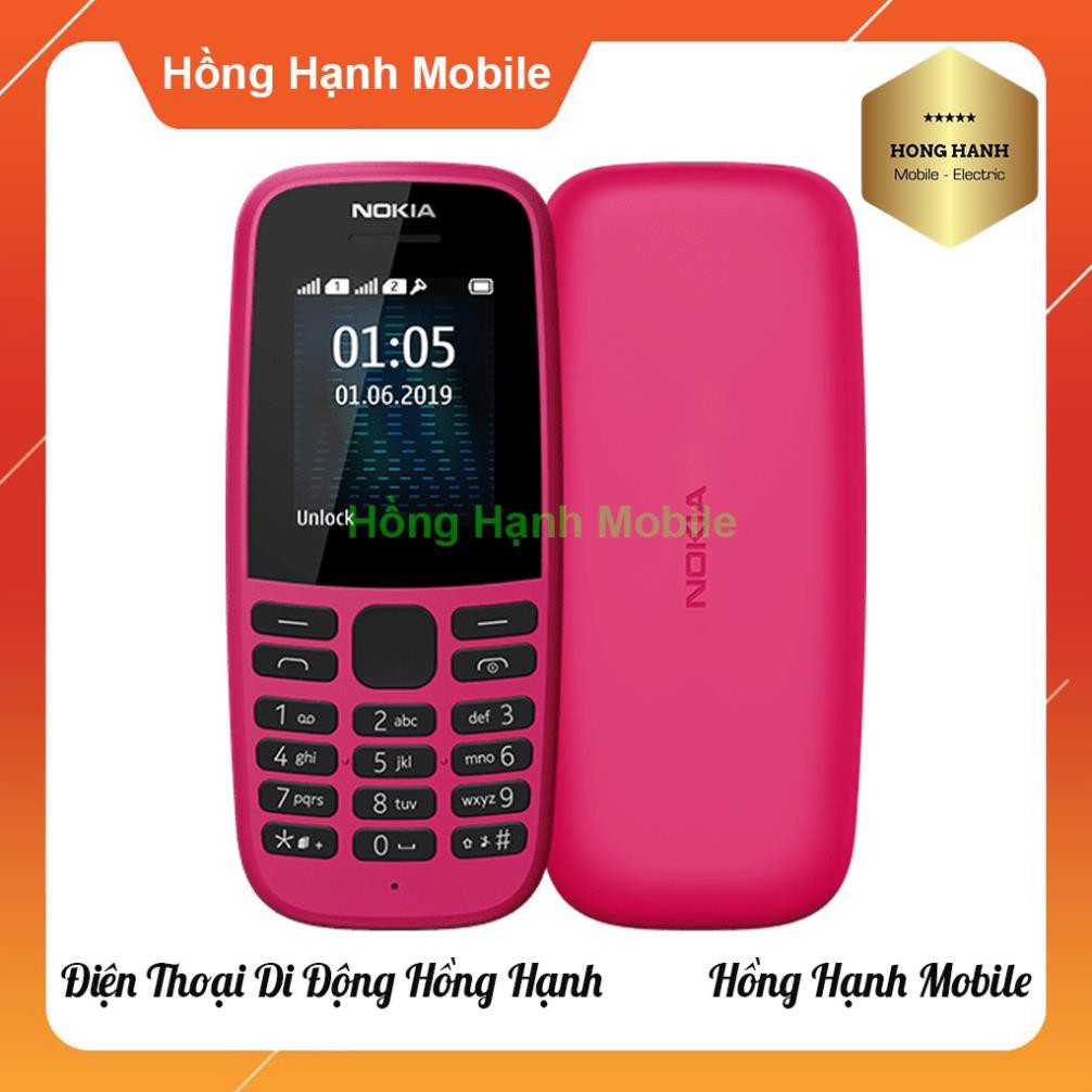 Điện Thoại Nokia 105 1 Sim (2019) 4MB/4MB - Hàng Chính Hãng Mới 100% Nguyên Seal Fullbox