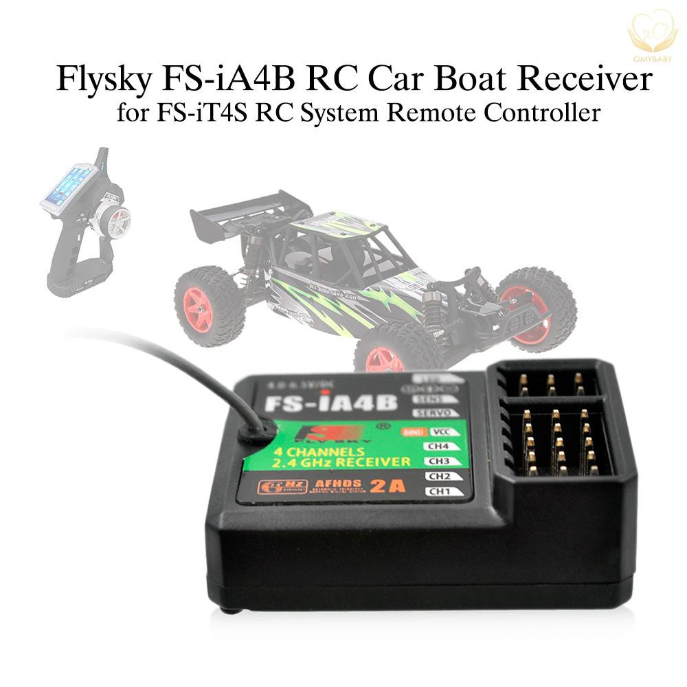 RC DC Bộ Điều Khiển Từ Xa Flysky Fs-Ia4B 2.4ghz 4ch 4.0-6.5v Cho Tàu Thuyền Điều Khiển Từ Xa Fs-I10 Fs-I6 Fs-Gt2F Fs-Gt2G Fs-It4S Fs-I6S