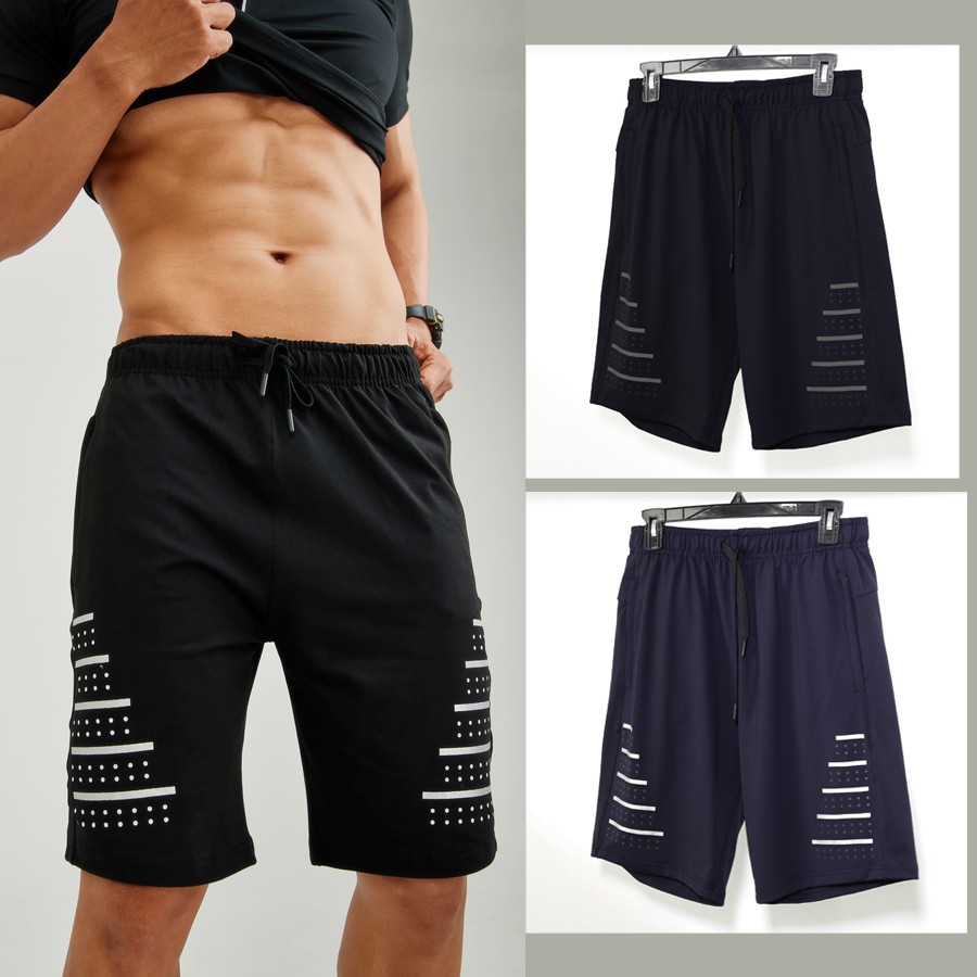 Quần short thể thao nam_form suông, ngang gối, dễ dàng vận động