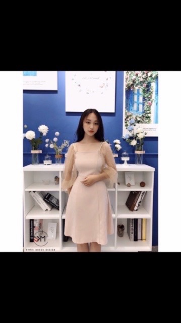 Váy umi tay voan đính ngọc | BigBuy360 - bigbuy360.vn