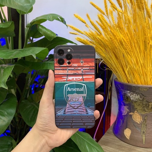 Miếng Dán Skin Điện Thoại In Hình Arsenal FC Cho Iphone 6/ 7/ 8/ X/ XS/ 11/ 11 Pro Max Và Các Dòng Máy Android