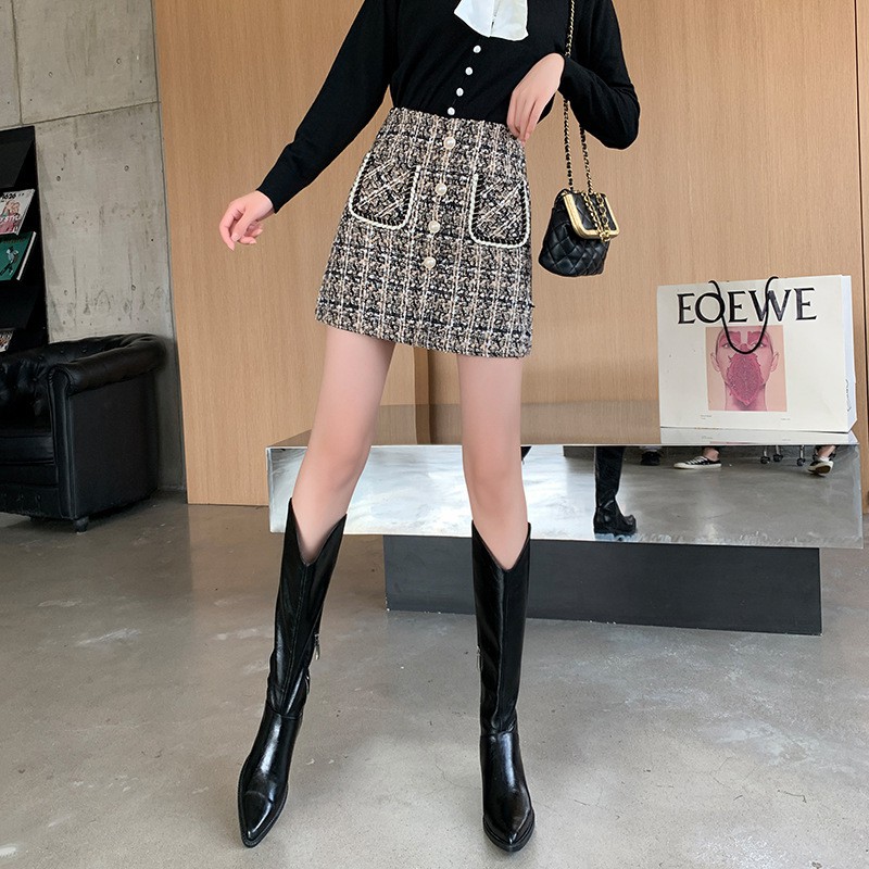 Chân váy dạ khuy túi quảng châu | BigBuy360 - bigbuy360.vn