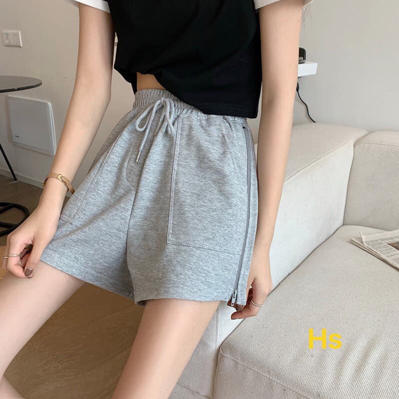 [Quần Đùi] Quần shorts đùi nữ khóa kéo hông 4 màu siêu hot