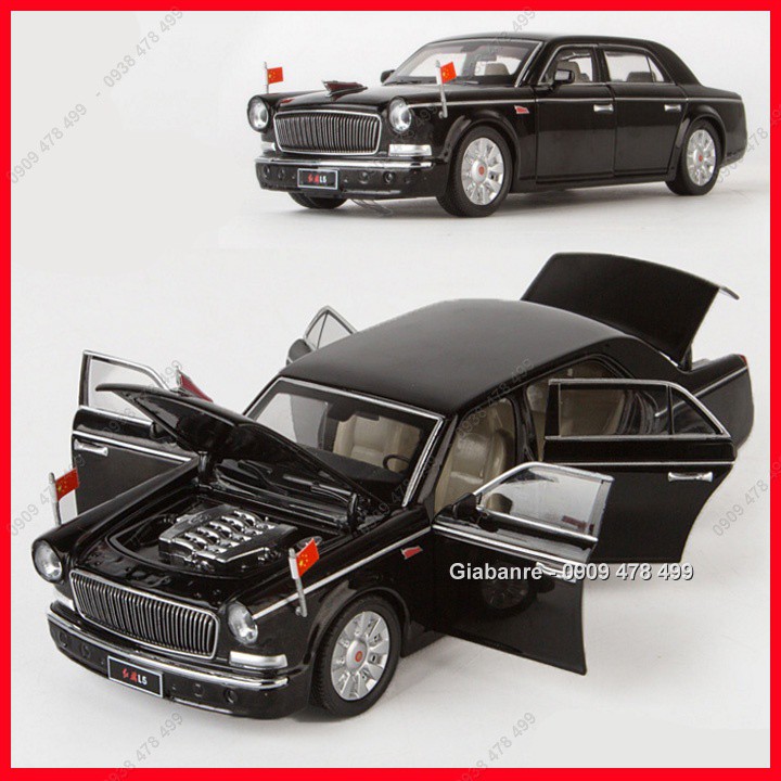Xe Mô Hình Kim Loại Siêu Xe Hồng Kì Hongqi L5 Faw Tỉ Lệ 1:32  - 9727
