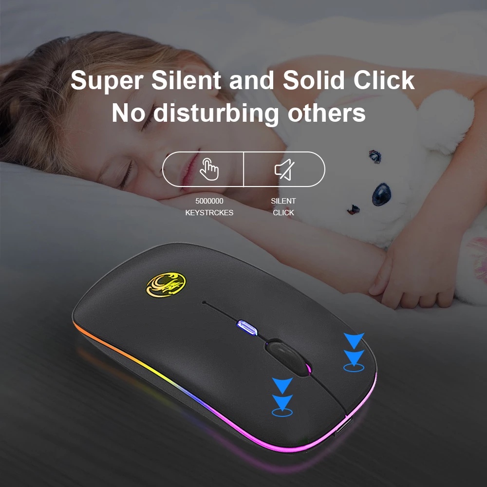 Chuột Không Dây 2.4ghz Có Thể Sạc Lại