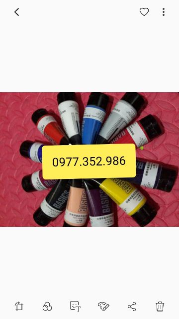 Bột vẽ hũ to 75ml chính hãng base