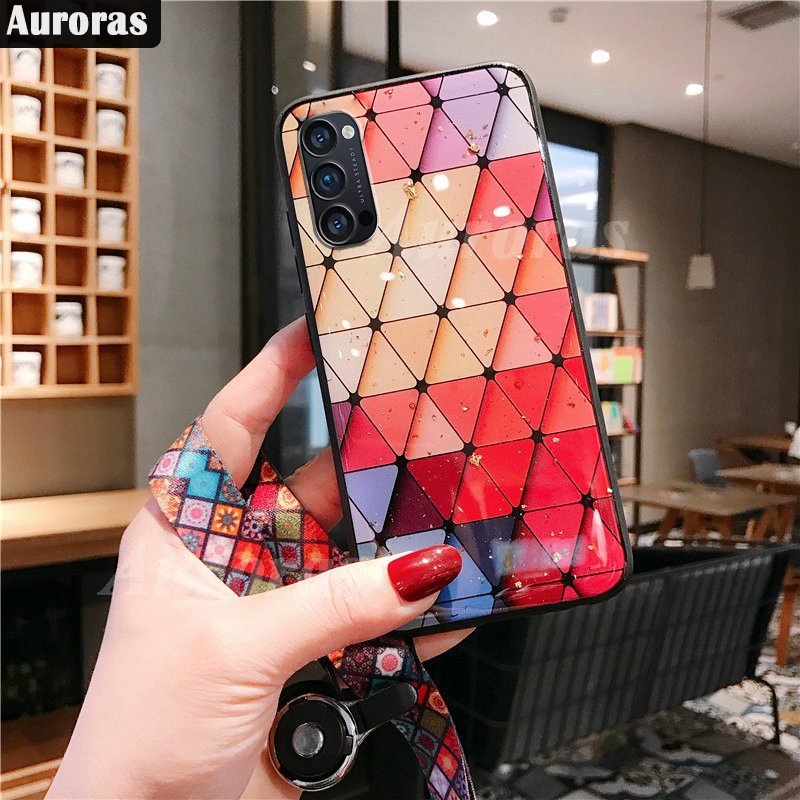Ốp Điện Thoại Mềm Họa Tiết Kim Cương Cho Oppo A76 A54 A94 2021 A74 4g 5G Reno 7 6 5 5G 4 4g Realme C11 C15 Reno 4