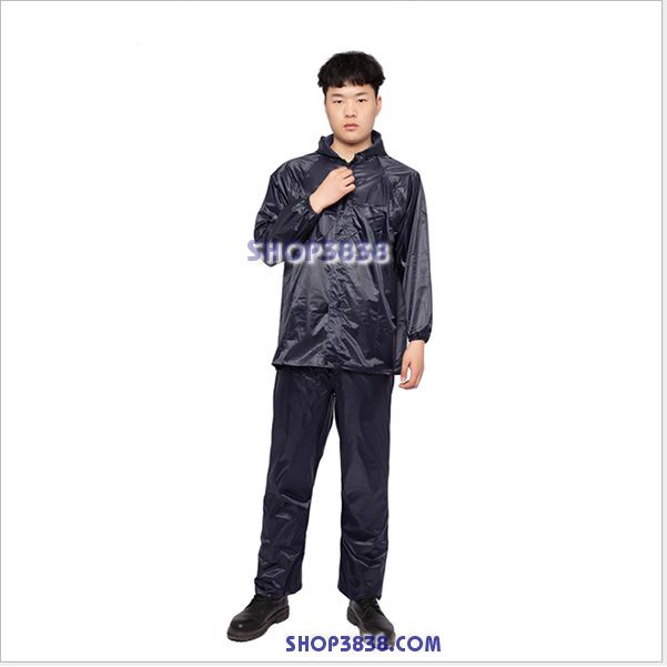 Bộ Quần Áo Mưa Vải Dù L Từ 40-50kg 2 Lớp Khóa Không Thấm Nước Chống Rách