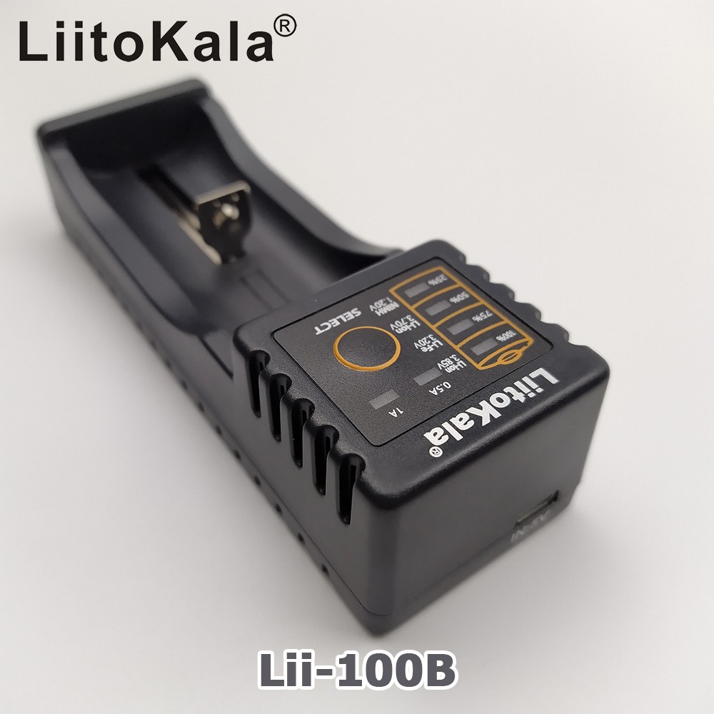 Bộ sạc pin đa năng Liitokala Lii-100 USB Lii-100B cho pin AA AAA 18650 26650 14500 1.2V 3.2V 3.6V 3.7V 3.85V