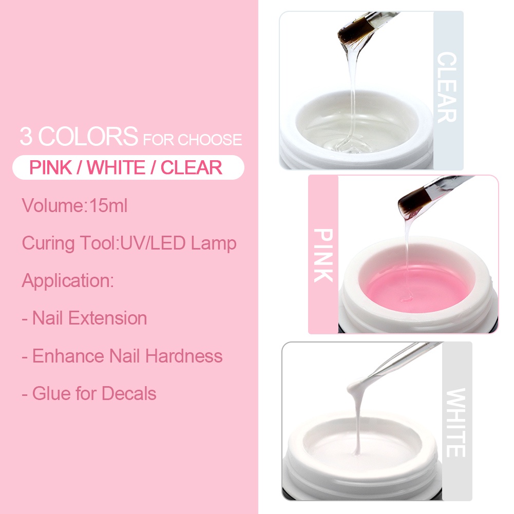 Set 20 Lọ Gel Nối Móng Tay Chuyên Dụng 15ml