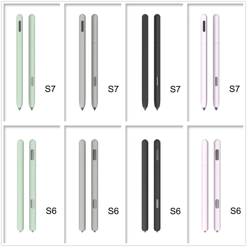 Ốp máy tính bảng silicon có ngăn đựng bút cảm ứng cho Samsung-Galaxy Tablet S6 / S7 S-Pen Tab S6 Lite