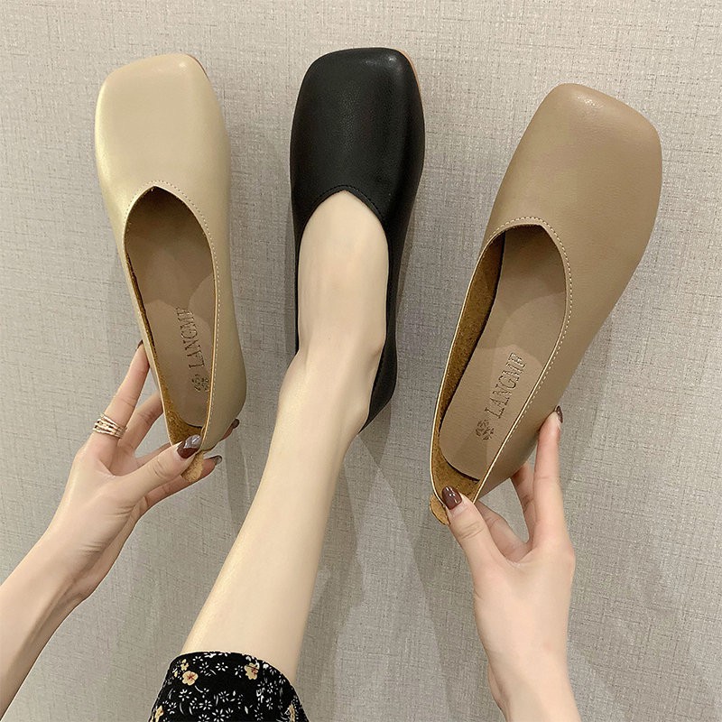 Giày Búp Bê Mũi Vuông Thời Trang Hàn Cho Nữ 2020 | BigBuy360 - bigbuy360.vn