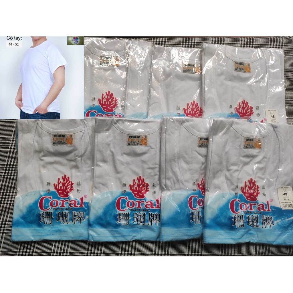 Áo Lá Nam Hàng CTy Việt Nam ( San Hô Size 44-&gt;52 )