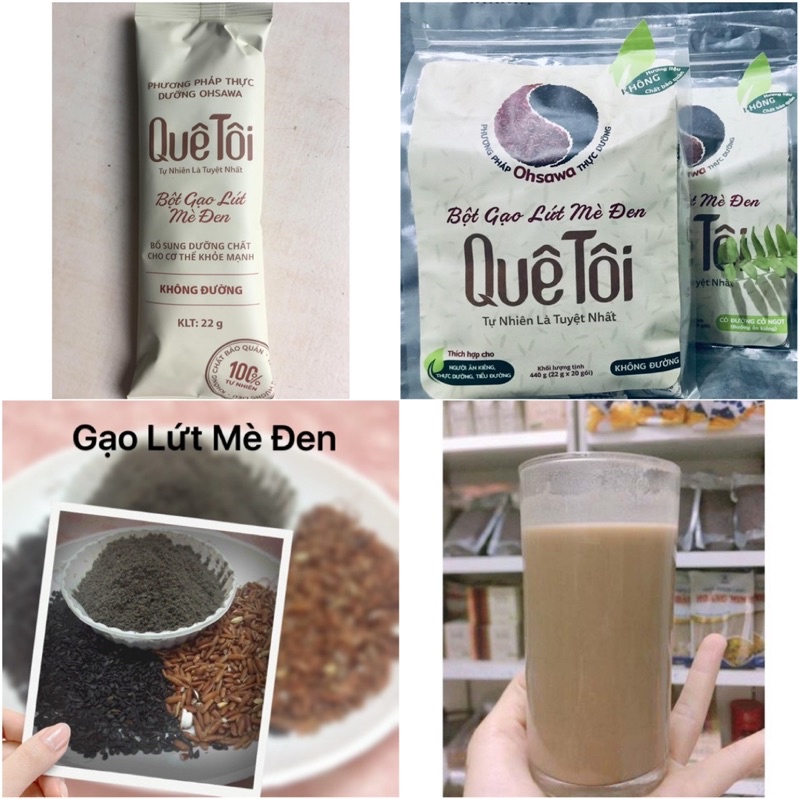 BỘT GẠO LỨT MÈ ĐEN GÓI 22gr dùng thử