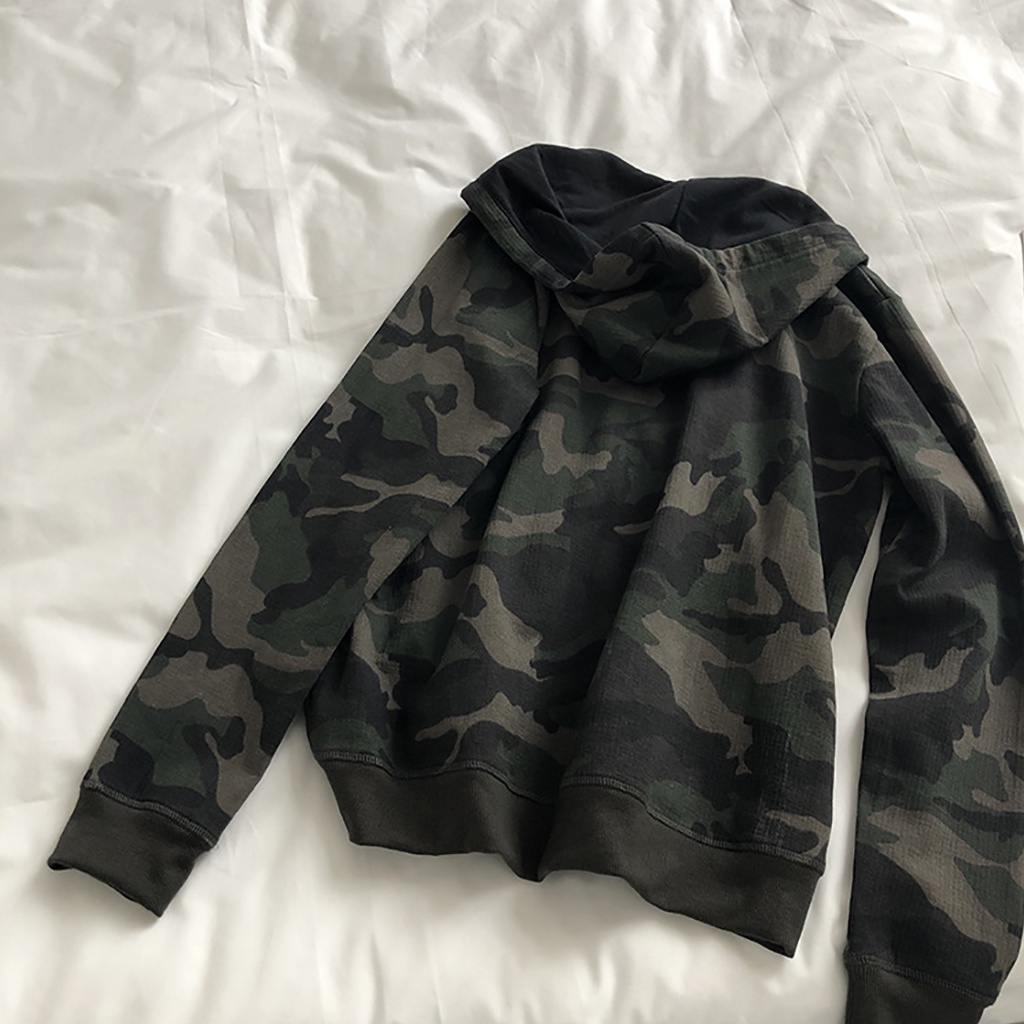 Áo Hoodie Camo Thời Trang, Nỉ Da Cá Cao Cấp