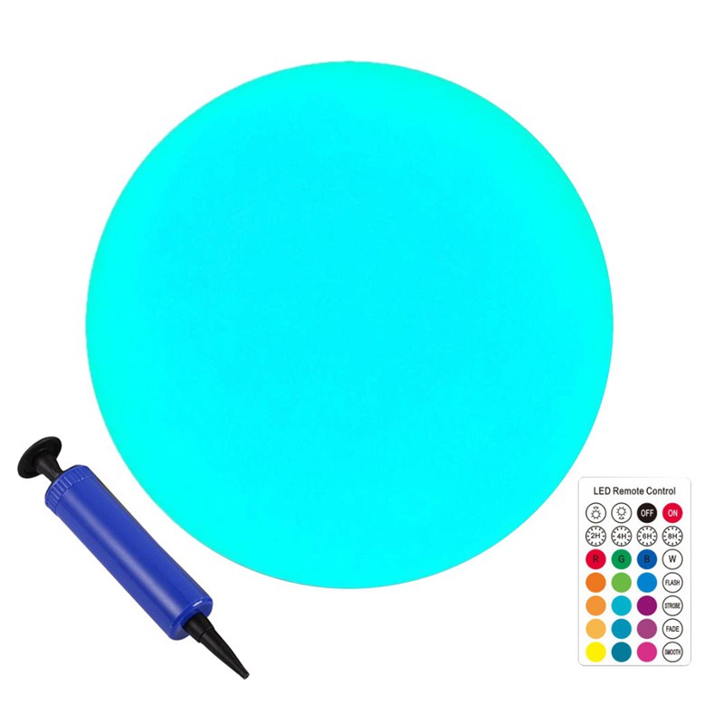 Floating Pool Light Inflatable 1 Pack,LED Glow Ball Remote Control