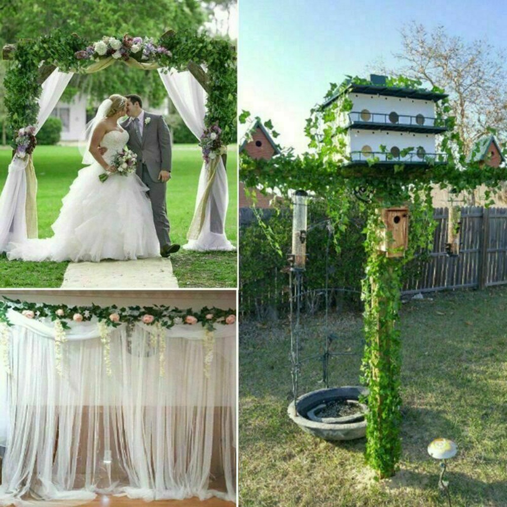 Dây Lá Thường Xuân Nhân Tạo Treo Tường Trang Trí Nhà Cửa/Tiệc Cưới