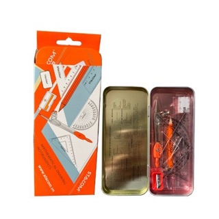 |HOT DEAL| Bộ dụng cụ học tập 08 món thước kẻ compa bút chì tẩy chuốt chì Stacom MS102M