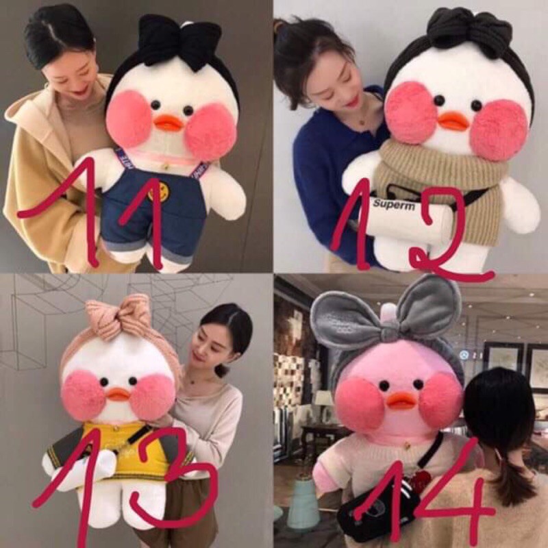 Vịt má hồng cute size 80cm ( Hàng sẵn)+ Kèm thêm 1 bộ phụ kiện cho gấu siêu xinh💕