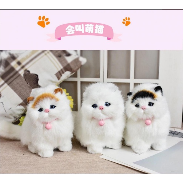 Búp Bê Hình Chú Mèo Dễ Thương Dùng Làm Quà Tặng Sinh Nhật Cho Bé