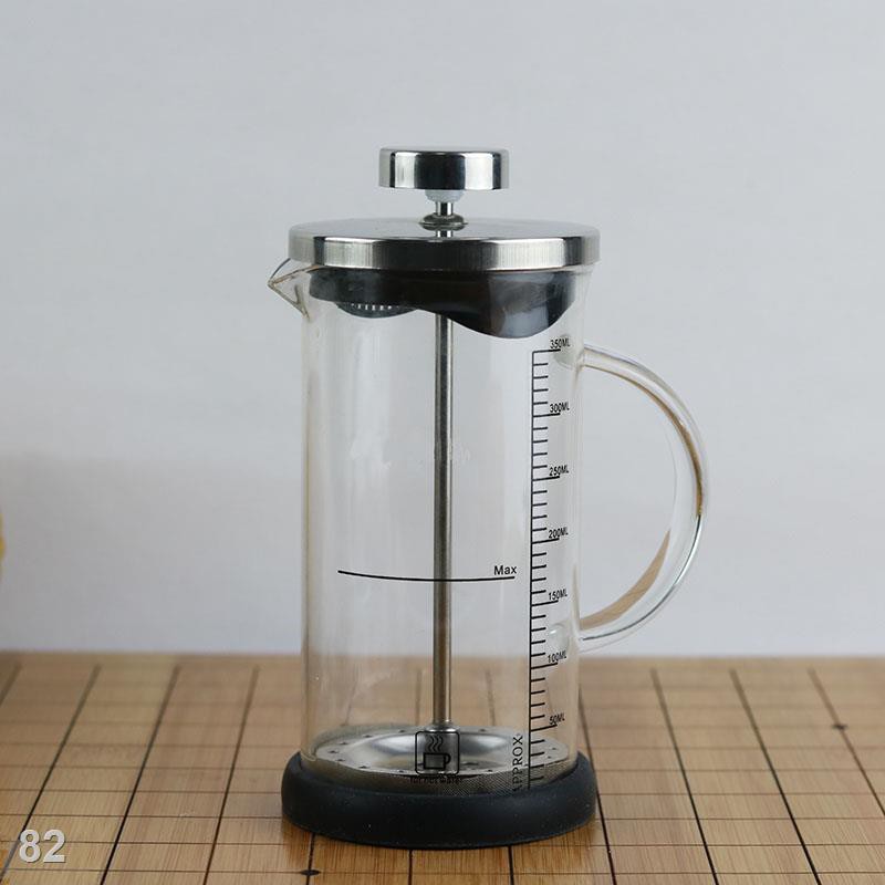 EBộ lọc thủy tinh borosilicat bằng thép không gỉ cao cấp bằng tay cốc pha chế bọt sữa bình pha cà phê Máy pha trà Bình é