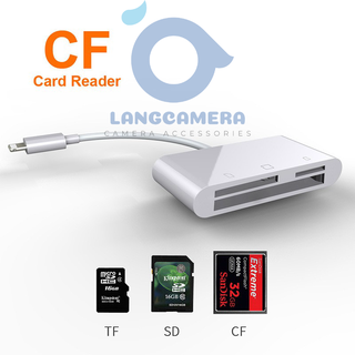 Đầu Đọc Thẻ 3in1 SD, CF, MicroSD - cho điện thoại iphone