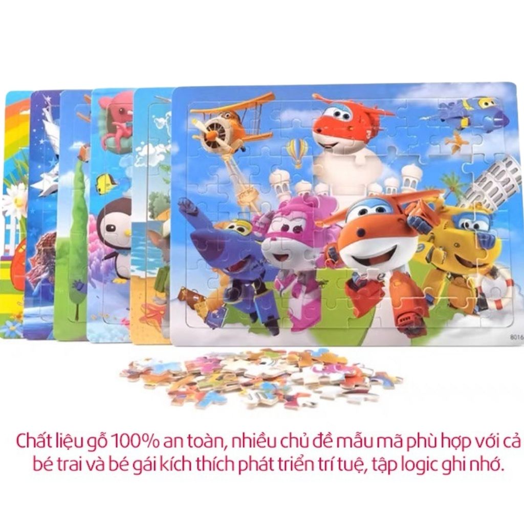 Tranh Ghép Hình Puzzle 60 Miếng Bằng Gỗ Cho Bé Phát Triển Tư Duy Trí Tuệ - Shop Bố Mốc